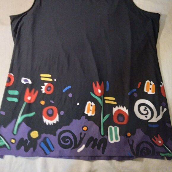VTG Very Vollbrach Abstract Floral Nature Tank Top - Picture 4 of 5